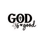 God Is Good Stickers | Faith quote sticker set, made with clear, crisp lettering, ideal for planners, journals, notebooks, laptops, phone cases and scrapbooks, supporting personal reflection through simple visuals.