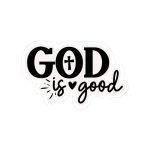 God Is Good Stickers | Faith quote sticker set, made with clear, crisp lettering, ideal for planners, journals, notebooks, laptops, phone cases and scrapbooks, supporting personal reflection through simple visuals. - Image 4