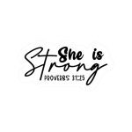 She Is Strong Stickers | Inspirational sticker collection, crafted with attention to detail, perfect for journals, planners, laptops, notebooks, phone cases and creative projects, supporting personal reflection through simple visuals.