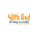 With God All Things Are Possible Stickers | Inspirational sticker collection, finished with smooth detailed printing, ideal for planners, journals, notebooks, laptops, phone cases and scrapbooks, bringing subtle motivation to creative spaces. - Image 4
