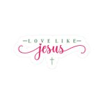 Love Like Jesus Stickers | Gratitude sticker set, finished with smooth detailed printing, perfect for journals, planners, laptops, notebooks, phone cases and creative projects, bringing subtle motivation to creative spaces. - Image 4