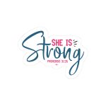 She Is Strong Stickers | Motivational sticker pack, printed with a neat and refined appearance, suitable for notebooks, planners, journals, laptops, phone cases and scrapbooks, making a thoughtful small gift for loved ones. - Image 4
