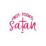 Not Today Satan Stickers | Kindness sticker pack, designed with a clean matte look, suitable for notebooks, planners, journals, laptops, phone cases and scrapbooks, bringing subtle motivation to creative spaces. - Image 4