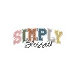 Simply Blessed Stickers | Inspirational quote sticker set, printed with a neat and refined appearance, great for journals, planners, laptops, phone cases, notebooks and craft pages, offering quiet inspiration throughout the day.