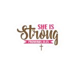 She Is Strong Stickers | Kindness mini decal pack, finished with smooth detailed printing, perfect for journals, planners, laptops, notebooks, phone cases and creative projects, making a thoughtful small gift for loved ones.