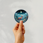 Winter Wonderland Reindeer Ver.5 Stickers | Gratitude quote sticker set, finished with smooth detailed printing, great for journals, planners, laptops, phone cases, notebooks and craft pages, making a thoughtful small gift for loved ones. - Image 3