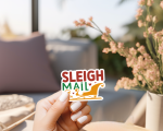 Sleigh Mail Stickers | Gratitude mini decal pack, designed with a clean matte look, great for journals, planners, laptops, phone cases, notebooks and craft pages, bringing subtle motivation to creative spaces. - Image 4