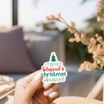 Stressed Blessed Christmas Obsessed Stickers | Faith sticker pack, finished with smooth detailed printing, great for journals, planners, laptops, phone cases, notebooks and craft pages, supporting personal reflection through simple visuals.
