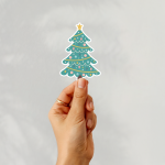 Christmas Tree Ver.1 Stickers | Gratitude sticker collection, finished with smooth detailed printing, great for journals, planners, laptops, phone cases, notebooks and craft pages, adding gentle encouragement to daily routines. - Image 2