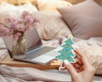 Christmas Tree Ver.1 Stickers | Gratitude sticker collection, finished with smooth detailed printing, great for journals, planners, laptops, phone cases, notebooks and craft pages, adding gentle encouragement to daily routines. - Image 4