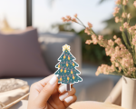 Christmas Tree Ver.4 Stickers | Faith quote sticker set, made with clear, crisp lettering, suitable for notebooks, planners, journals, laptops, phone cases and scrapbooks, making a thoughtful small gift for loved ones. - Image 2