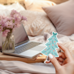 Christmas Tree Ver.5 Stickers | Motivational mini decal pack, made with clear, crisp lettering, great for journals, planners, laptops, phone cases, notebooks and craft pages, making a thoughtful small gift for loved ones.