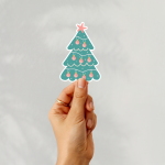 Christmas Tree Ver.10 Stickers | Faith sticker set, crafted with attention to detail, suitable for notebooks, planners, journals, laptops, phone cases and scrapbooks, making a thoughtful small gift for loved ones.