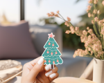 Christmas Tree Ver.10 Stickers | Faith sticker set, crafted with attention to detail, suitable for notebooks, planners, journals, laptops, phone cases and scrapbooks, making a thoughtful small gift for loved ones. - Image 3