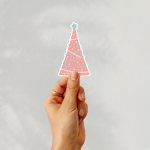 Christmas Tree Ver.9 Stickers | Faith mini decal pack, finished with smooth detailed printing, great for journals, planners, laptops, phone cases, notebooks and craft pages, offering quiet inspiration throughout the day. - Image 2