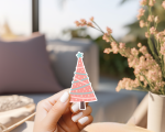 Christmas Tree Ver.9 Stickers | Faith mini decal pack, finished with smooth detailed printing, great for journals, planners, laptops, phone cases, notebooks and craft pages, offering quiet inspiration throughout the day. - Image 3