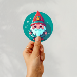 Santa Ver.3 Stickers | Gratitude sticker set, designed with a clean matte look, great for journals, planners, laptops, phone cases, notebooks and craft pages, bringing subtle motivation to creative spaces. - Image 2