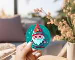 Santa Ver.3 Stickers | Gratitude sticker set, designed with a clean matte look, great for journals, planners, laptops, phone cases, notebooks and craft pages, bringing subtle motivation to creative spaces. - Image 3