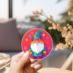 Santa Ver.4 Stickers | Kindness mini decal pack, finished with smooth detailed printing, great for journals, planners, laptops, phone cases, notebooks and craft pages, adding gentle encouragement to daily routines.