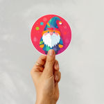 Santa Ver.4 Stickers | Kindness mini decal pack, finished with smooth detailed printing, great for journals, planners, laptops, phone cases, notebooks and craft pages, adding gentle encouragement to daily routines. - Image 4