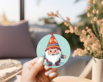 Santa Ver.5 Stickers | Gratitude quote sticker set, made with clear, crisp lettering, ideal for planners, journals, notebooks, laptops, phone cases and scrapbooks, supporting personal reflection through simple visuals. - Image 3