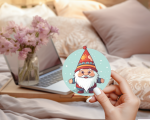 Santa Ver.5 Stickers | Gratitude quote sticker set, made with clear, crisp lettering, ideal for planners, journals, notebooks, laptops, phone cases and scrapbooks, supporting personal reflection through simple visuals. - Image 4