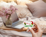 Merry Christmas Stickers | Kindness mini decal pack, printed with a neat and refined appearance, great for journals, planners, laptops, phone cases, notebooks and craft pages, supporting personal reflection through simple visuals. - Image 4