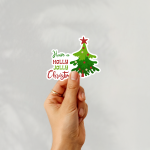 Hope A Holly Jolly Christmas Stickers | Kindness sticker collection, designed with a clean matte look, perfect for journals, planners, laptops, notebooks, phone cases and creative projects, supporting personal reflection through simple visuals. - Image 2