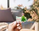 Hope A Holly Jolly Christmas Stickers | Kindness sticker collection, designed with a clean matte look, perfect for journals, planners, laptops, notebooks, phone cases and creative projects, supporting personal reflection through simple visuals. - Image 3