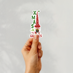Xmas With My Gnomes Stickers | Motivational sticker pack, finished with smooth detailed printing, perfect for journals, planners, laptops, notebooks, phone cases and creative projects, making a thoughtful small gift for loved ones. - Image 2