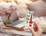 Xmas With My Gnomes Stickers | Motivational sticker pack, finished with smooth detailed printing, perfect for journals, planners, laptops, notebooks, phone cases and creative projects, making a thoughtful small gift for loved ones. - Image 4