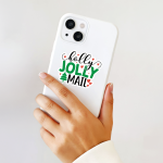 Holly Jolly Mail Stickers | Motivational quote sticker set, designed with a clean matte look, ideal for planners, journals, notebooks, laptops, phone cases and scrapbooks, bringing subtle motivation to creative spaces.