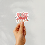 Holly Jolly Season Stickers | Inspirational sticker pack, crafted with attention to detail, perfect for journals, planners, laptops, notebooks, phone cases and creative projects, bringing subtle motivation to creative spaces. - Image 3