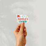 I Ate Santa'S Cookies Stickers | Gratitude mini decal pack, crafted with attention to detail, suitable for notebooks, planners, journals, laptops, phone cases and scrapbooks, bringing subtle motivation to creative spaces. - Image 2
