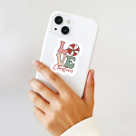 Love Christmas Stickers | Motivational mini decal pack, made with clear, crisp lettering, ideal for planners, journals, notebooks, laptops, phone cases and scrapbooks, supporting personal reflection through simple visuals.