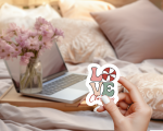 Love Christmas Stickers | Motivational mini decal pack, made with clear, crisp lettering, ideal for planners, journals, notebooks, laptops, phone cases and scrapbooks, supporting personal reflection through simple visuals. - Image 4