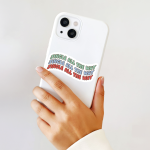 Jingle All The Way Stickers | Gratitude sticker collection, finished with smooth detailed printing, perfect for journals, planners, laptops, notebooks, phone cases and creative projects, supporting personal reflection through simple visuals.