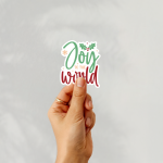 Joy To The World Stickers | Kindness mini decal pack, crafted with attention to detail, perfect for journals, planners, laptops, notebooks, phone cases and creative projects, supporting personal reflection through simple visuals. - Image 2
