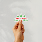 Merry Mail Has Arrived Stickers | Kindness mini decal pack, finished with smooth detailed printing, suitable for notebooks, planners, journals, laptops, phone cases and scrapbooks, supporting personal reflection through simple visuals. - Image 2