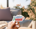 Merry Vibes Stickers | Motivational quote sticker set, made with clear, crisp lettering, perfect for journals, planners, laptops, notebooks, phone cases and creative projects, supporting personal reflection through simple visuals. - Image 4