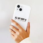 All My Hope Is In Jesus Stickers | Inspirational sticker collection, crafted with attention to detail, perfect for journals, planners, laptops, notebooks, phone cases and creative projects, offering quiet inspiration throughout the day.