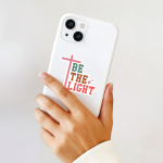 Be The Light Stickers | Motivational quote sticker set, printed with a neat and refined appearance, great for journals, planners, laptops, phone cases, notebooks and craft pages, supporting personal reflection through simple visuals.