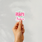Beauty From Ashes Stickers | Faith mini decal pack, crafted with attention to detail, ideal for planners, journals, notebooks, laptops, phone cases and scrapbooks, supporting personal reflection through simple visuals. - Image 2