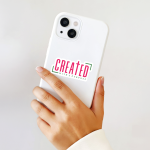 Created With A Purpose Stickers | Faith quote sticker set, designed with a clean matte look, perfect for journals, planners, laptops, notebooks, phone cases and creative projects, bringing subtle motivation to creative spaces.