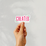 Created With A Purpose Stickers | Faith quote sticker set, designed with a clean matte look, perfect for journals, planners, laptops, notebooks, phone cases and creative projects, bringing subtle motivation to creative spaces. - Image 2
