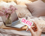 Created With A Purpose Stickers | Faith quote sticker set, designed with a clean matte look, perfect for journals, planners, laptops, notebooks, phone cases and creative projects, bringing subtle motivation to creative spaces. - Image 4