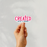Created With A Purpose Stickers | Inspirational sticker pack, printed with a neat and refined appearance, perfect for journals, planners, laptops, notebooks, phone cases and creative projects, adding gentle encouragement to daily routines. - Image 4