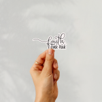 Faith Over Fear Stickers | Faith sticker pack, finished with smooth detailed printing, great for journals, planners, laptops, phone cases, notebooks and craft pages, bringing subtle motivation to creative spaces. - Image 3