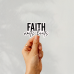 Faith Over Fear Stickers | Motivational sticker set, designed with a clean matte look, ideal for planners, journals, notebooks, laptops, phone cases and scrapbooks, adding gentle encouragement to daily routines. - Image 2