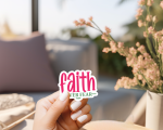Faith Over Fear Stickers | Kindness mini decal pack, printed with a neat and refined appearance, perfect for journals, planners, laptops, notebooks, phone cases and creative projects, adding gentle encouragement to daily routines. - Image 3